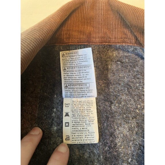 Vtg Carhartt Denim Jacket C59 DST Chore Coat Blanket Lined Sz L USA Union Made - Picture 6 of 7